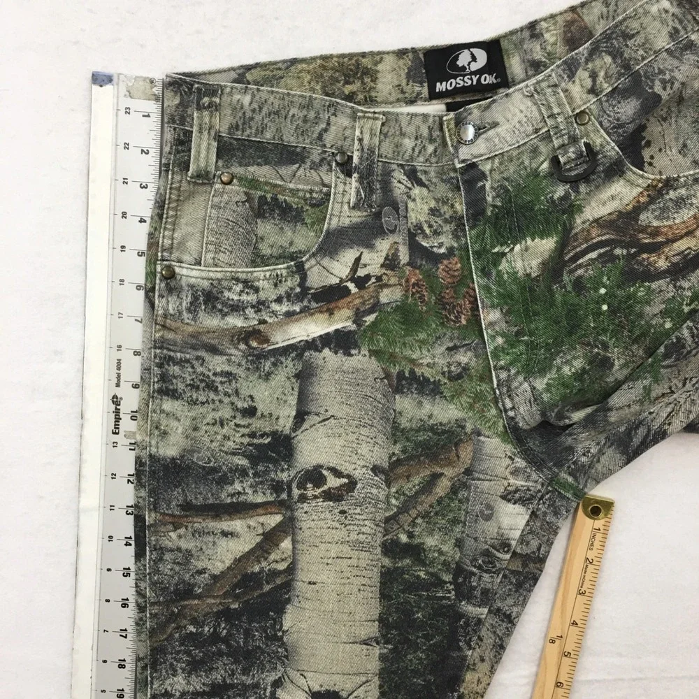 Mossy Oak Mens Camo Hunting Pants Camouflage Cotton Outdoor Work Trousers 34x32